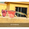 KITHDIA Wooden Sunglasses for Men and Women, Polarised Sunglasses with