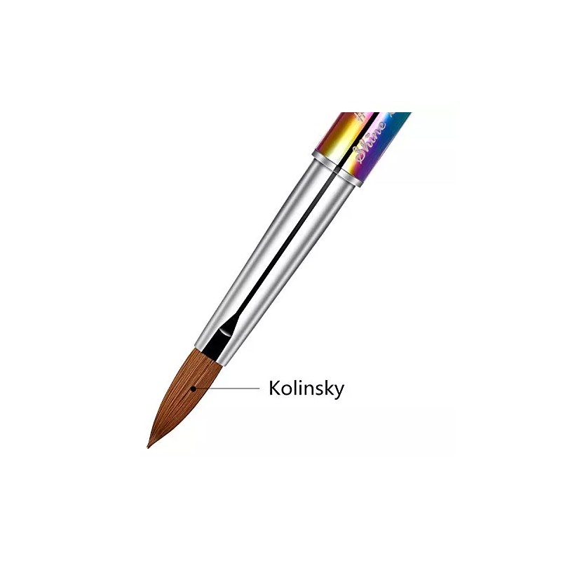 Shine Chance Diamante De Imitación De Arcoíris 100% Kolinsky De