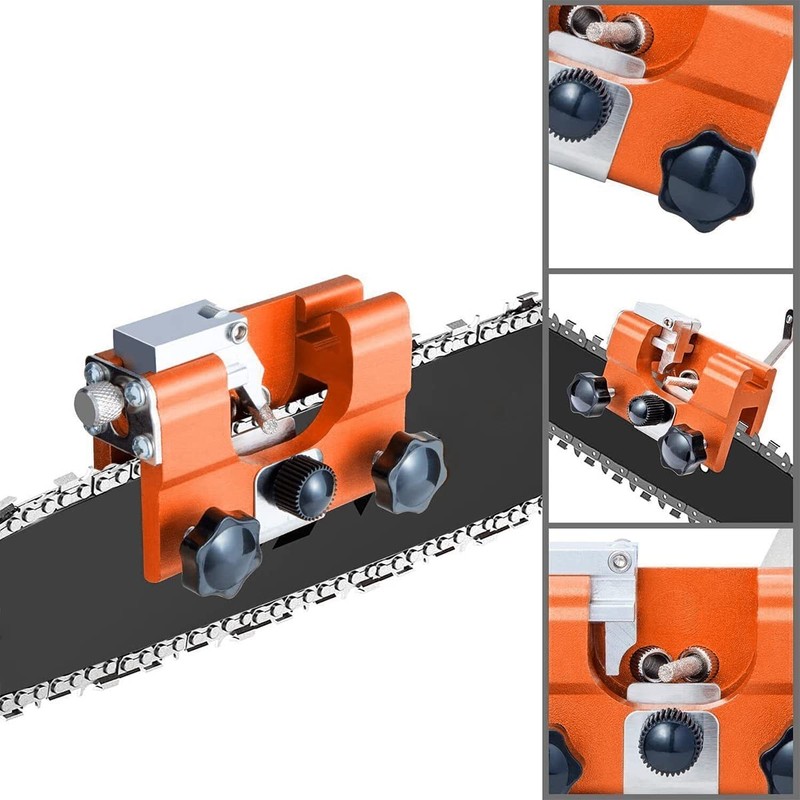 Chainsaw Chain Sharpening Jig, Tooth Sharpener Chainsaw Sharpener Kit Sharpening