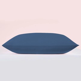 Beauty of Orient 25 Momme Premium Mulberry Blue Silk Pillowcase for Hair and Skin | Handcrafted Hypoallergenic & Anti-Acne Silk Pillow Cases with Zipper | King - 20" x 36", Ocean