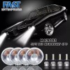 QULOOX 4pcs-5.75" 5-3/4 LED Headlight Hi/Lo Sealed Beam Projector for