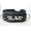 Monkey Dungeon Custom Leather Slave Collar (Fuschia)