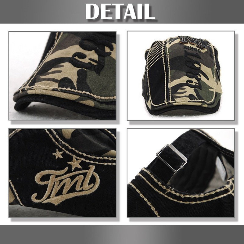 BUZZxSELECTION CAP021 Men's Hunting Hat, Cap, Stylish, Cool, Camouflage, Logo