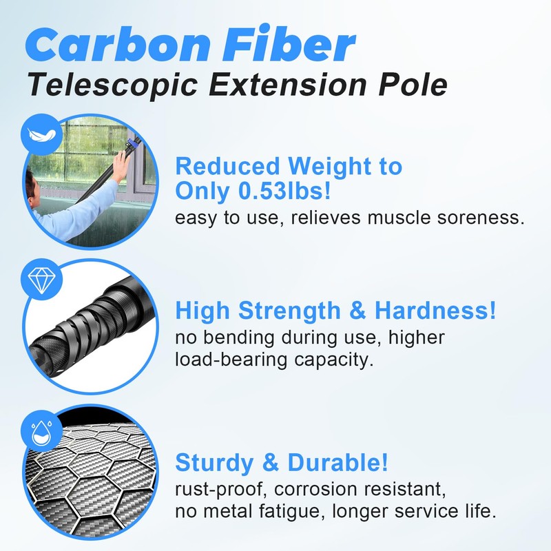 DOBEN Carbon Fiber Telescoping Boat Hook, Boat Hooks for Docking