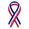 Support Our Troops Red, White, and Blue Mini Ribbon Magnet