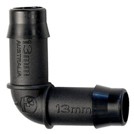 13mm Elbow Barbed Connector for irrigation/Hydroponics Pipe/Tube Antelco, Pack of 5
