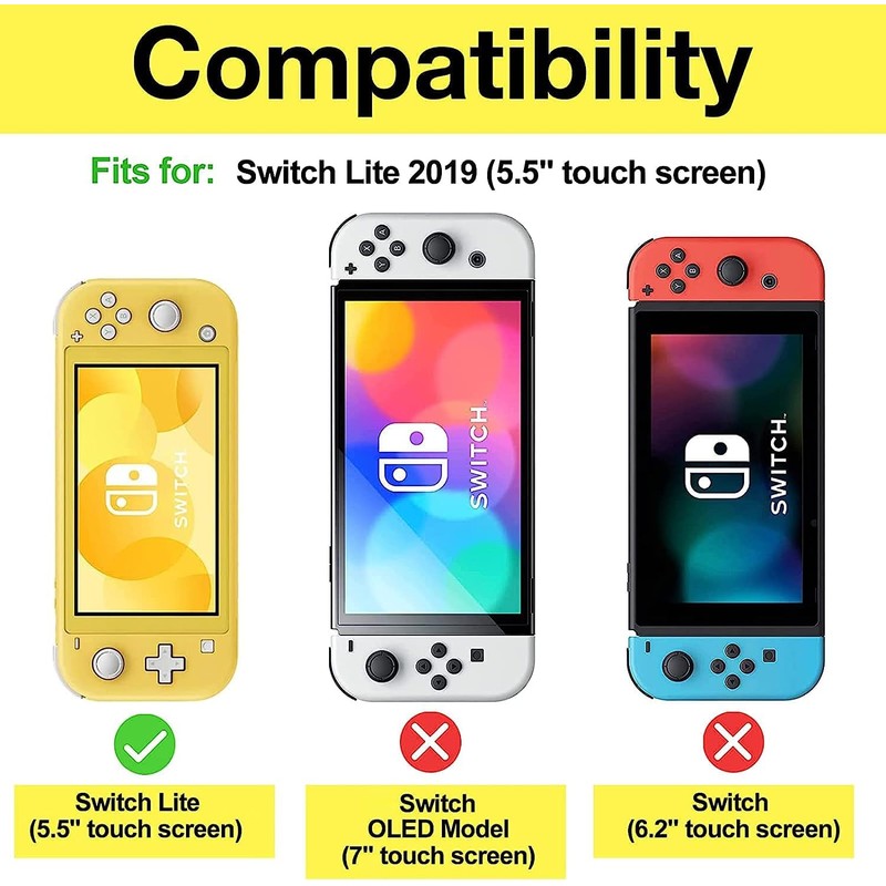 BuFan Accesorios NS Switch Lite 18 en 1 con Carcasa