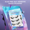 Uytrrsvd 5 Pairs Waterproof Self Adhesive False Eyelashes, Reusable Pre