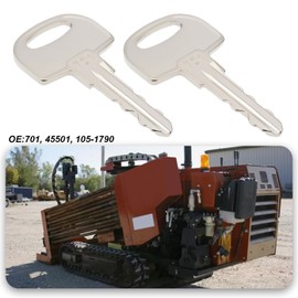 EMSea Ignition Keys 701 45501 105-1790 3CX Compatible with Ditch Witch JCB Heavy Equipment 410SX AT60 FX50 FX60 JT9 46.8 x 26.2 mm Pack of 5