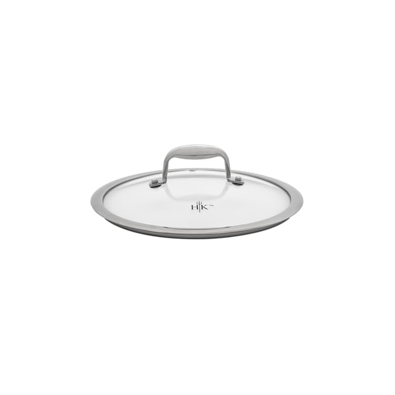 Hell’s Kitchen Tempered Glass 9.5 Inch Pan Lid, Steam Vented,