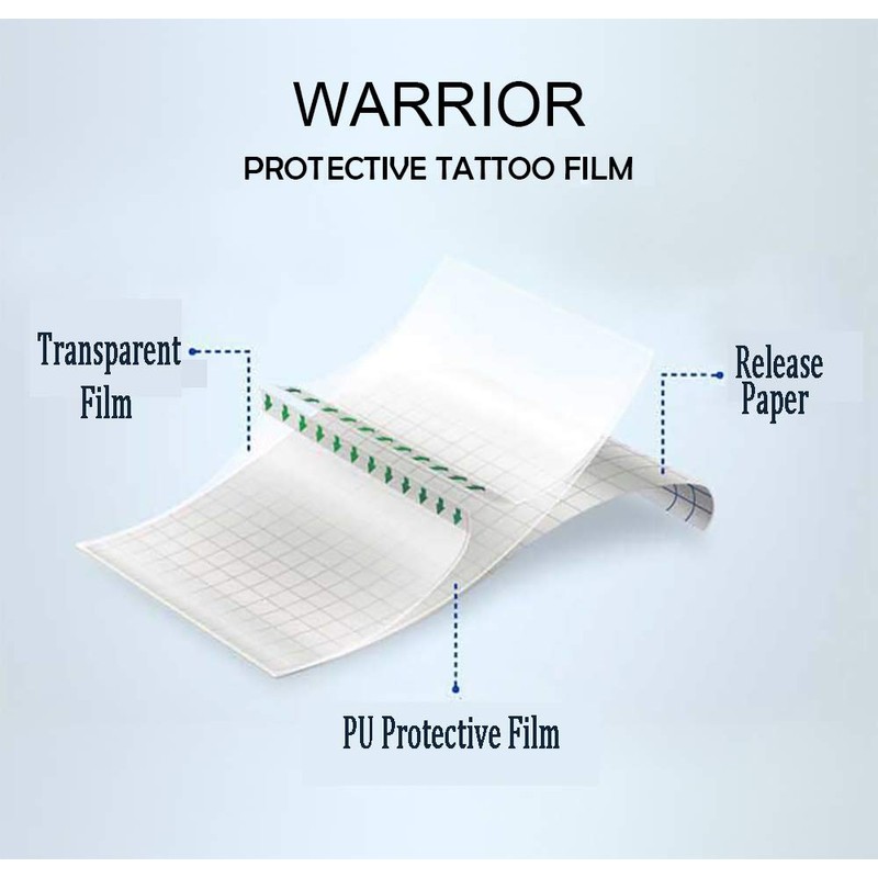 WARRIOR Tattoo Protection Film Bandage 15cm x 10cm Breathable Waterproof