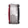 Crank Brothers Multi-13 Portable Bicycle Tool, Matte Black/Red, One Size,