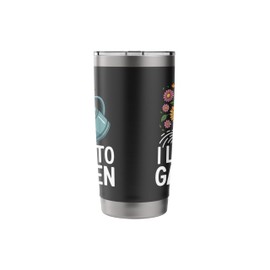 I Love To Garden Beautiful Floral Watering Can Stainless Steel Insulated Tumbler