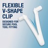 6Pcs White Pool Supply V Clip, Pool Butterfly Clip V