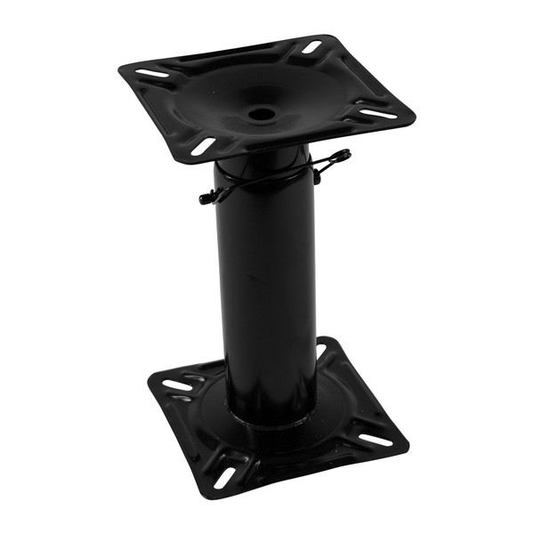 Wise 8WD1255 Boat Seat Pedestal, Adjustable from 12" to 18" Height, Black