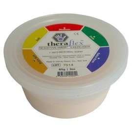 Theraflex Therapy Clay 85 g | Extra Soft | Beige | Hand Exercise Clay