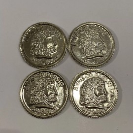 Unbranded (4) Avag Co Bepsig Pirate Roman Coins Tokens Board Game Replacement Pieces Parts