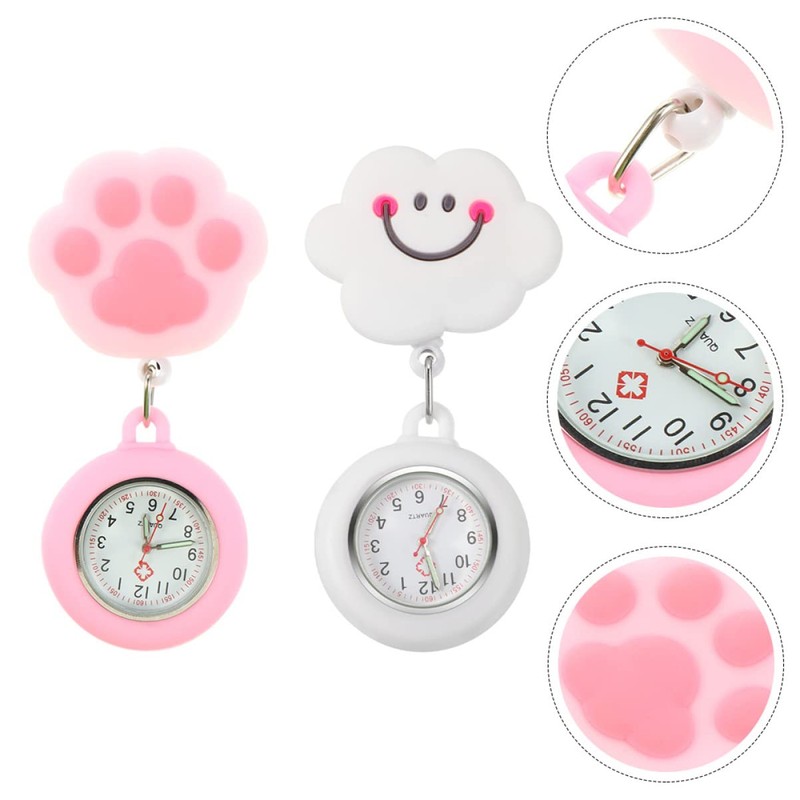 Gatuida 2sets Adorable Digital Nurse Watch Fob Ideal for Nurses