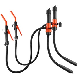 Battery Powered Gas Can Transfer Pump, Portable Electric Fuel Transfer Pump for Gasoline, Diesel, Kerosene, Water - Upgraded Bendable Inlet for Deep Liquid Reach, 2.2GPM Gas Siphon Pump for 5GAL Can