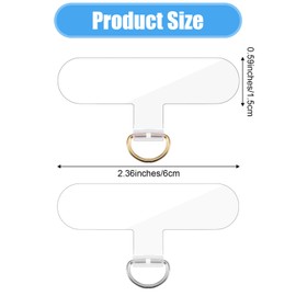 YBEATY 24 Stück Phone Tether Tab Transparent Universal Phone Lanyard Patch Ohne Klebstoff Handy Lanyard Leine Strap Ersatzteil für Alle Vollen Handyhüllen