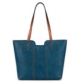Montana West Tote Bag for Women Top Handle Satchel Purse Oversized Shoulder Handbag Hobo Bags Teal Blue MWC-118LKB