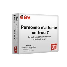 Olé! Studio Personne N?A TESTÉ CE Truc ? Le 1er Jeu de Cartes édité sans Avoir été testé ! Un Jeu d?Ambiance absurde et injuste pour des soirées mémorables Entre Amis et en Famille ! - Jeu de société