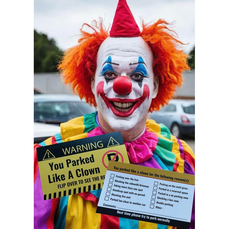 SHOPNOSIS Bad Parking Cards - You Parked Like an Idiot