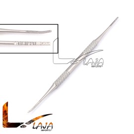 LAJA IMPORTS 100% STAINLESS STEEL INGROWN TOENAIL FILE AND LIFTER DOUBLE SIDED