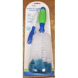 tippy toes bottle & nipple brush set BPA free sponge tipped with flexible nylon