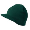 TOP HEADWEAR Solid Cuffless Beanie Visor - Forest Green
