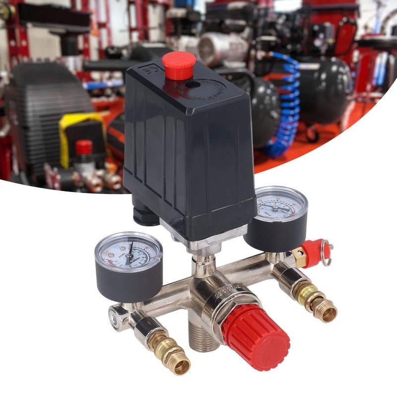 CYTGOUPER 90-120PSI Adjustable Air Compressor Pressure Control Switch Valve,Air Compressor