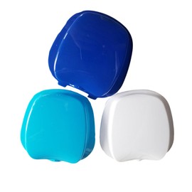 TOVINANNA 2pcs Box Storage Case Travel Case Repair Kit Container Container Case Secure Fake Teeth Case Storage Box Dedicated