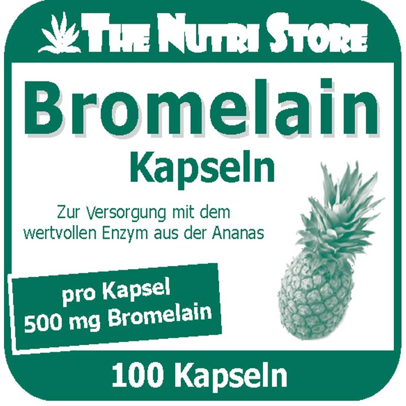 Bromelain 500 mg vegane magensaftstabile Kapseln 100 Stk. Kapseln