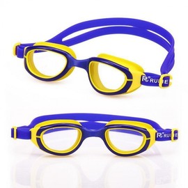 Kids Swimming Goggles, Large Frame, for Boys and Girls, SLF86, Free Size, Navy Blue Assorted 10ea