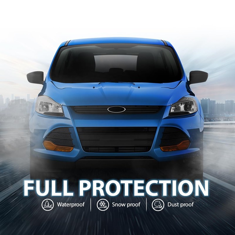 PIT66 Front Bumper Lower Grille Insert, Compatible With Ford Escape