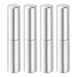 QUARKZMAN Pack of 4 Weld-On Hinges 50 x 10 mm Stainless Steel Door Hinge Weldable Removable Door Hinges for Wooden Doors Metal Gate Swing Door Trailer Ramp, Silver
