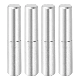 QUARKZMAN Pack of 4 Weld-On Hinges 50 x 10 mm Stainless Steel Door Hinge Weldable Removable Door Hinges for Wooden Doors Metal Gate Swing Door Trailer Ramp, Silver
