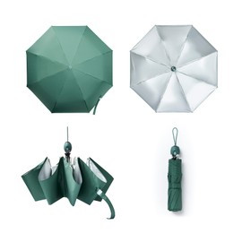 [High five Silver Series] Parasol, Folding Umbrella, UV Protection, UV Protection, Full Light Blocking, Heat Blocking, 8 Ribs, Heatstroke Protection, Rain or Shine, Lightweight, One-Touch Automatic