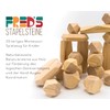 Fred's Stacking Stones 20-Piece Set Montessori Wooden Toy Balancing Stones