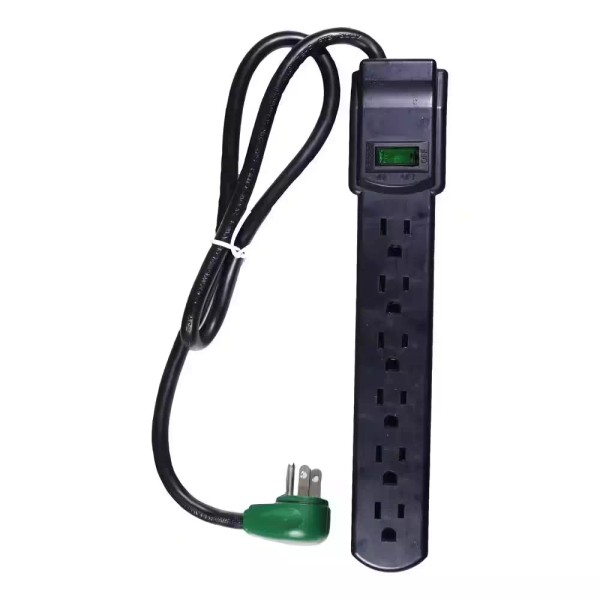 GoGreen Power 6 Outlet Surge Protector with 3 ft. Heavy