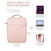 MoKo Tablet Case with Shoulder Strap & Handle, Multiple Compartments,