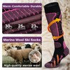 Ozaiic Merino Wool Socks Ski Socks for Men and Women,