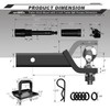 AUTMATCH Trailer Hitch Ball Mount with 2 Inch Hitch Ball