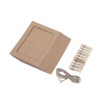 CAXUSD 30pcs Retro Kraft Paper Photo Frames for Wall Decoration