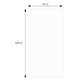 DecorRack 2 Rectangular Tablecloths BPA-Free Plastic, 54 x 108 inch, Dining Table Cloth, Rectangle Table Cover for Parties, Picnic, Camping and Outdoor, Disposable or Reusable, White (2 Pack)