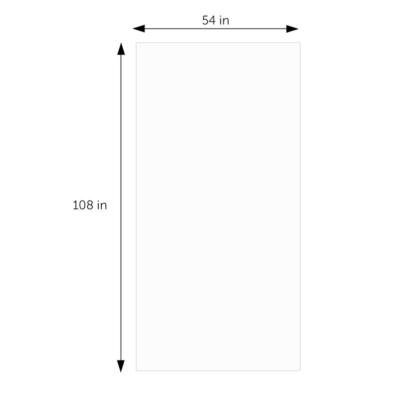 DecorRack 2 Rectangular Tablecloths BPA-Free Plastic, 54 x 108 inch,