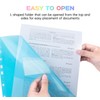 File Sleeves A4 Side Open, 24 Pieces Transparent Pockets A4