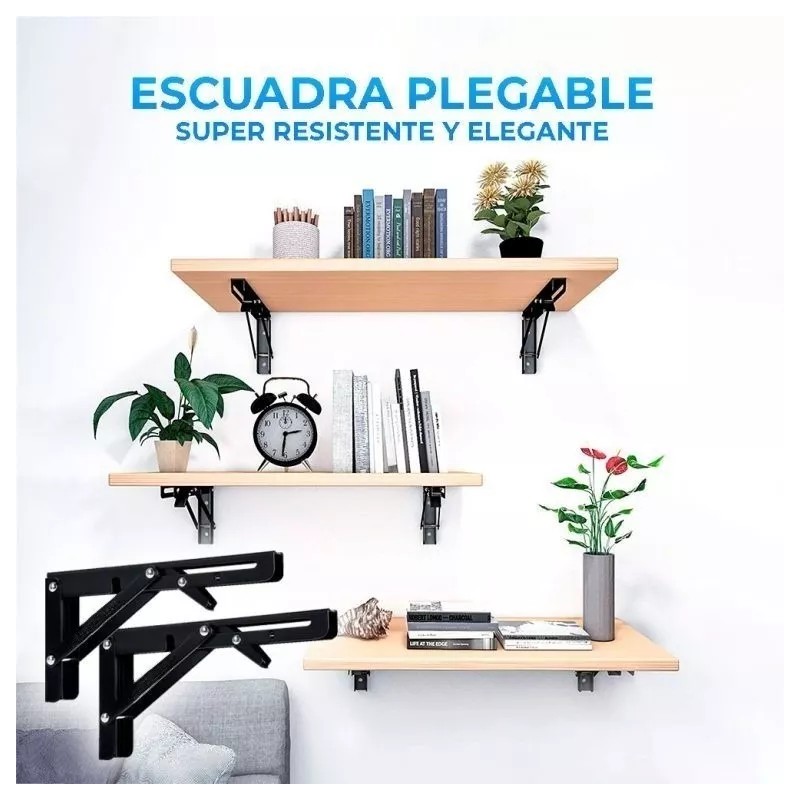 EGTMA Kit De Soportes Para Repisas Blindados De 12 Pulgadas