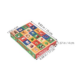 5PCS DIY Christmas Empty Advent Calendar: 24 Days Advent Countdown Boxes Christmas Cardboard Number Boxes Christmas Countdown Calendar for Xmas Holiday Decor
