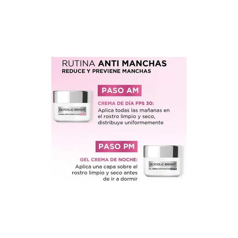 Rutina Antimanchas L'oréa Glycolic Skincare Niacinamida
